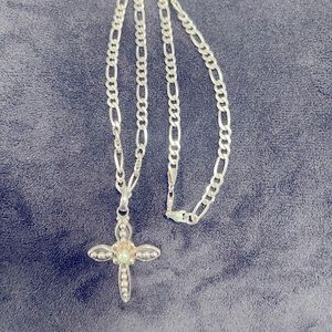 Silpada Sterling Silver Cross and 20 inch Sterling Silver Chain